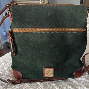 Dooney & Bourke Green and Brown Crossbody Bag